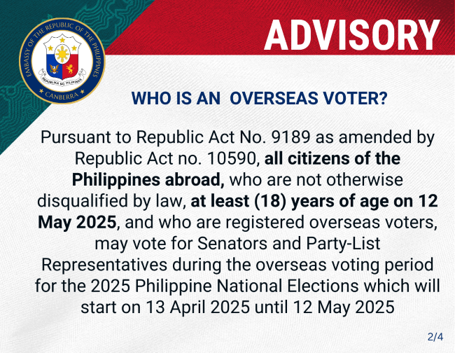 Calendar Of Activities For The 2025 Philippine General Elections 