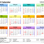 Calendar Pedia 2024 2024 Calendar Printable