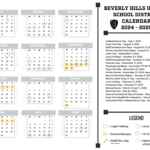 Calendars Calendars Beverly Hills Unified School District