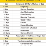 Catholic Calendar For 2023 Monthly Printable Calendar Pages