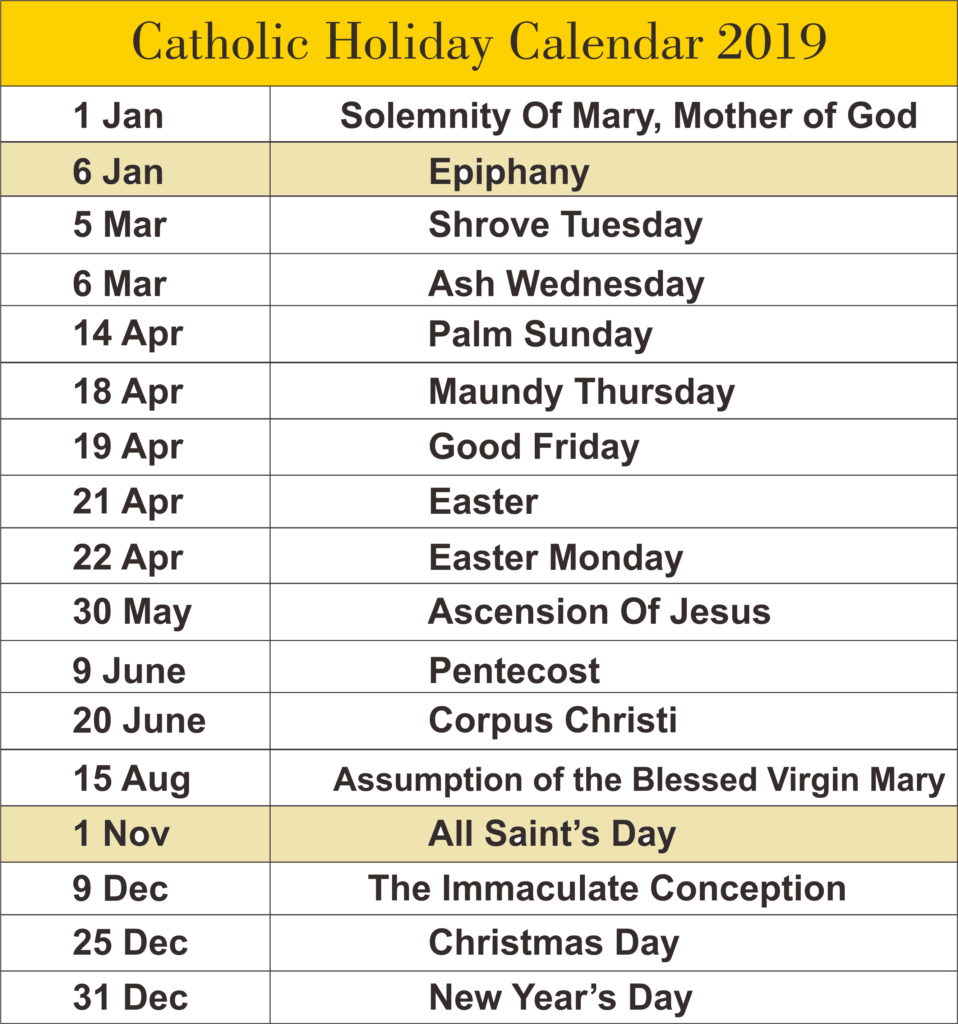 Catholic Calendar For 2023 Monthly Printable Calendar Pages