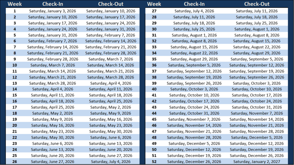 Club Wyndham Weeks Calendar 2025 Ali Bellanca