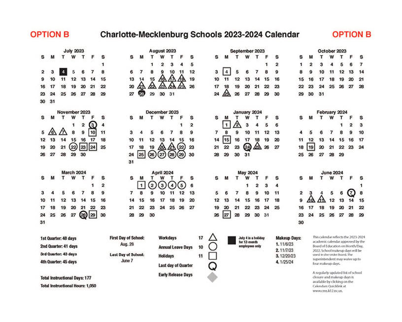 Cms Calendar 2024 2025 Charlotte Nc Free Sadie Collette