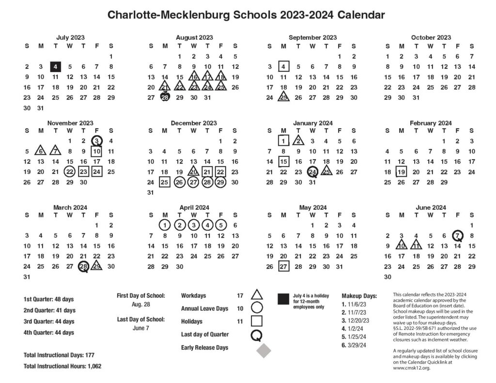 CMS Calendar 2025 2026 Charlotte Calendrier 2025 2026 Gratuit