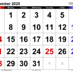 December 2025 Calendar Templates For Word Excel And PDF