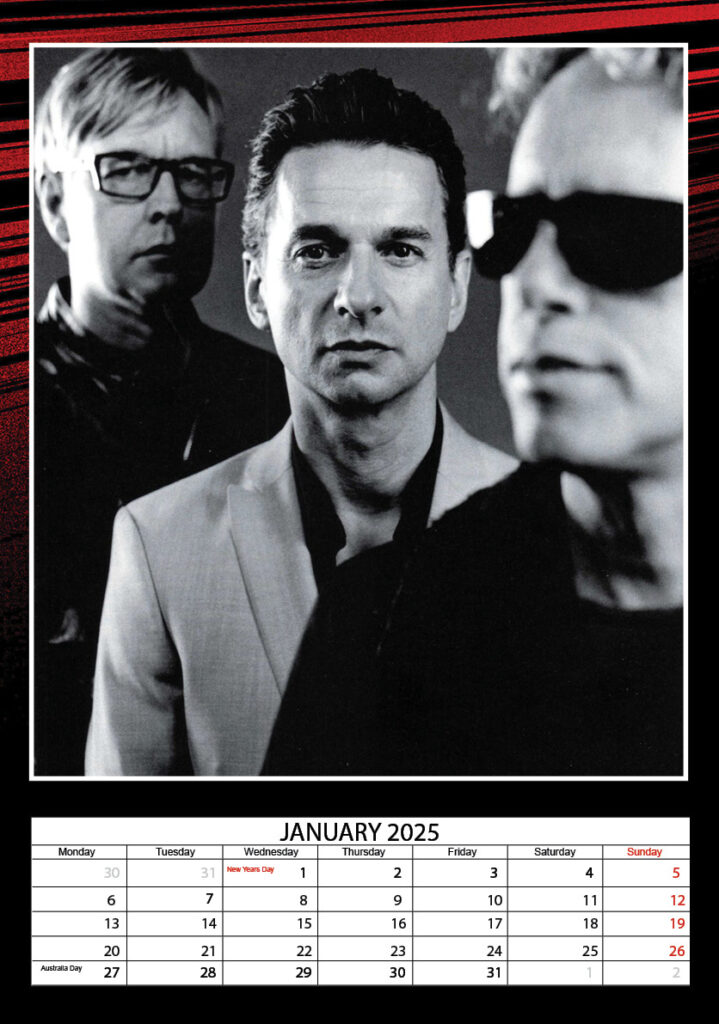 Depeche Mode Calendar 2025 A3 Kalenderwinkel nl