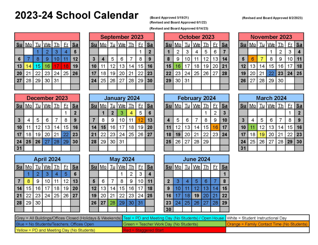 DISTRICT CALENDAR Washington Local Schools