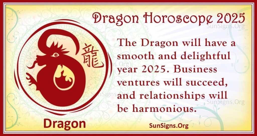 Dragon Horoscope 2025 Luck And Feng Shui Predictions SunSigns Org