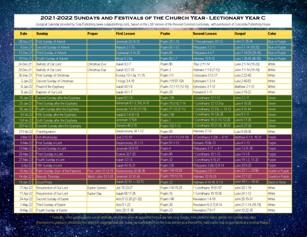 Elca Lectionary Year A 2025 Brandon Rutherford