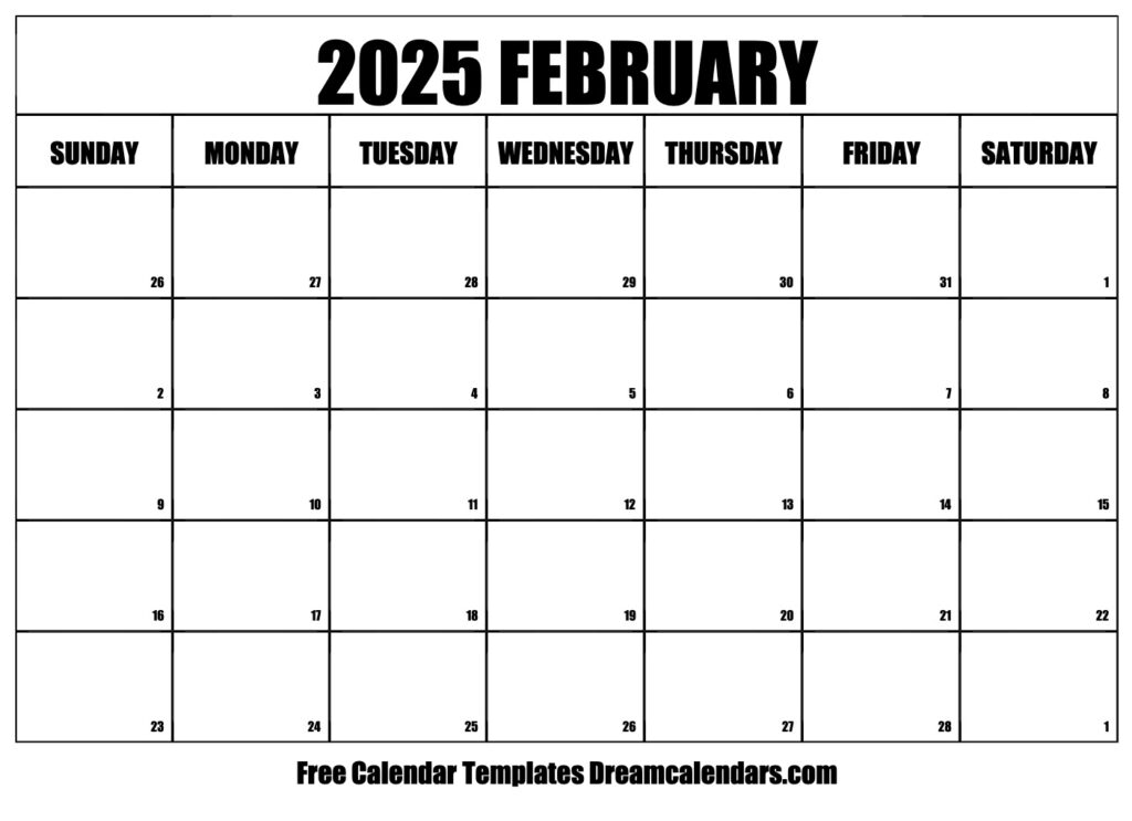 February 2025 Free Printable Calendar A Comprehensive Guide To 