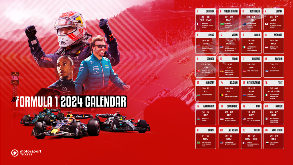 Formula 1 2024 Schedule Calendar Usa Audra Maribelle