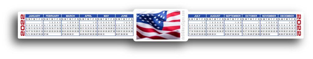 Free Printable Monitor Calendar Strips 2022