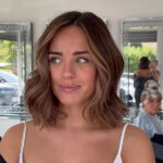 Georgia May Foote s Wedding ready Hair Includes A Bob And A Caramel