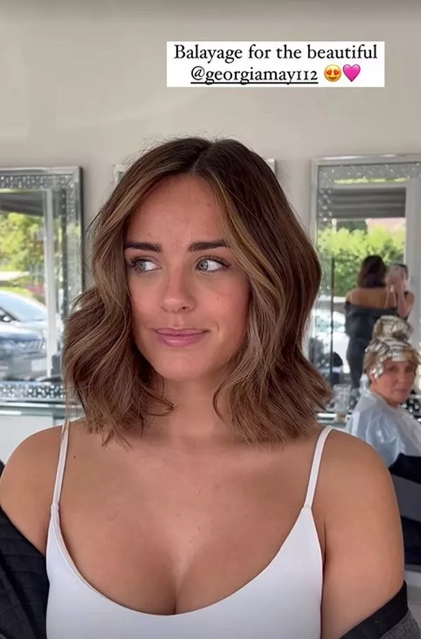 Georgia May Foote s Wedding ready Hair Includes A Bob And A Caramel 