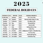 Holidays Calendar In 2025 Janka Helaina