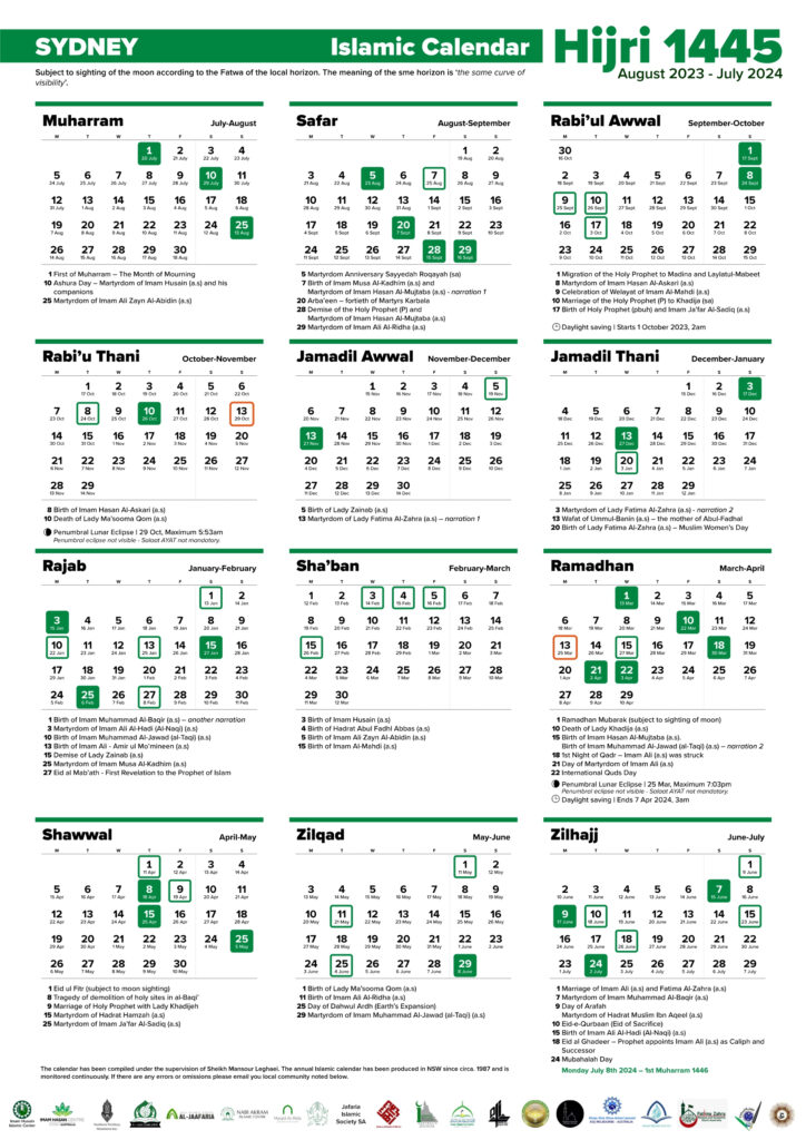 Islamic Calendar 2024 Usa Bell Marika