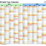 July 1 2025 To June 30 2026 VIP Calendar Excel Calendar 2025 Download