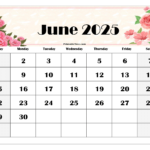 June Calendar Printable 2025 Images Charles Turner