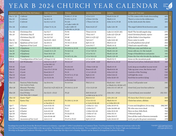 Lcms Church Year Calendar 2025 Series A Aila Kaylil