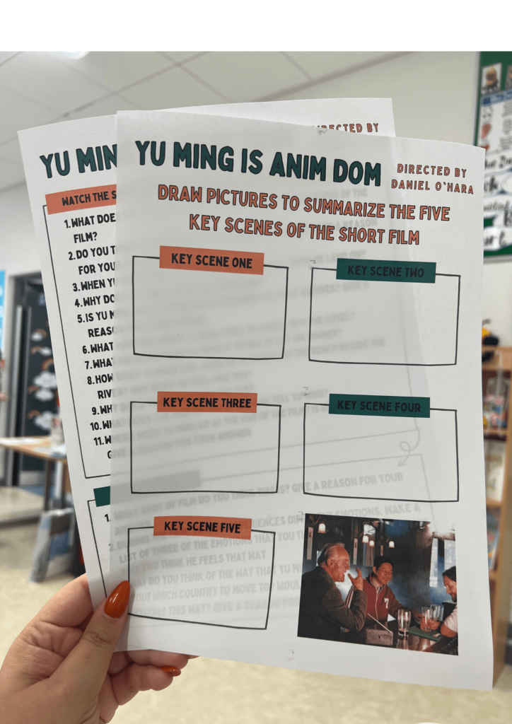 Mash First Year English Short Film Yu Ming Is Anim Dom Worksheets