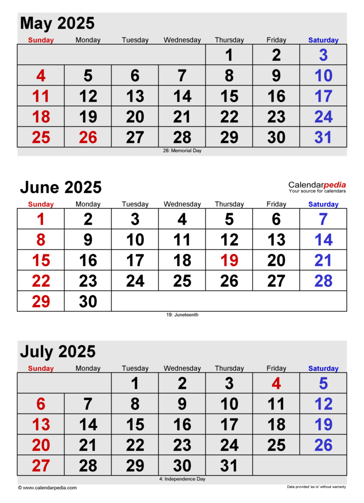 May June 2025 Calendar A Comprehensive Guide Calendar 2025 June July 