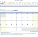 Microsoft Word Calendar Template Gpswest