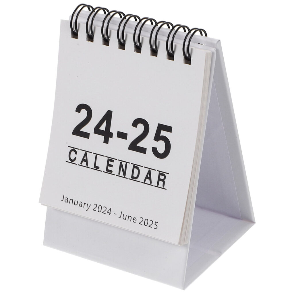 Mini Desk Calendars 2024 2025 Flip Calendar Standing Desk Calendar For 