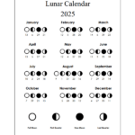 Moon Phase Calendar 2025 Lily Ellissa