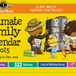 Motherword Ultimate Family Calendar 2025 Janie Catarina