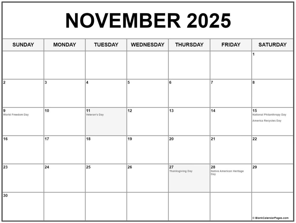 Navigating November 2025 A Comprehensive Guide Top Calendar