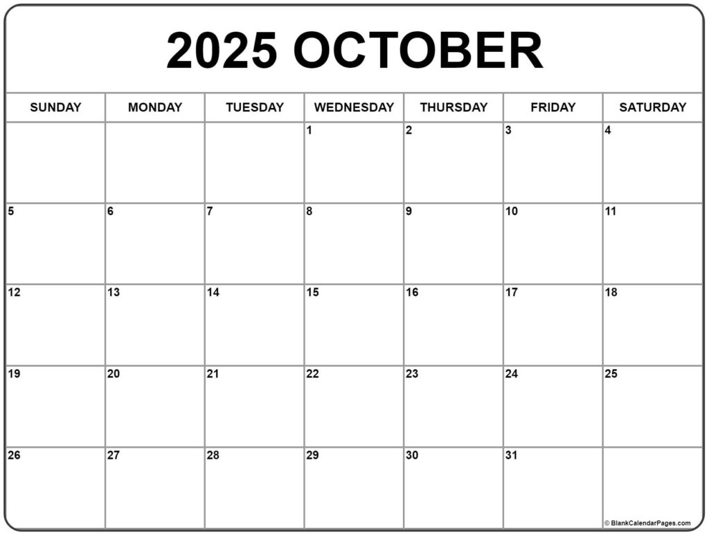 October 2025 Coloring Calendar 2025 Cecil Daphene