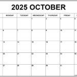 October 2025 Coloring Calendar 2025 Cecil Daphene