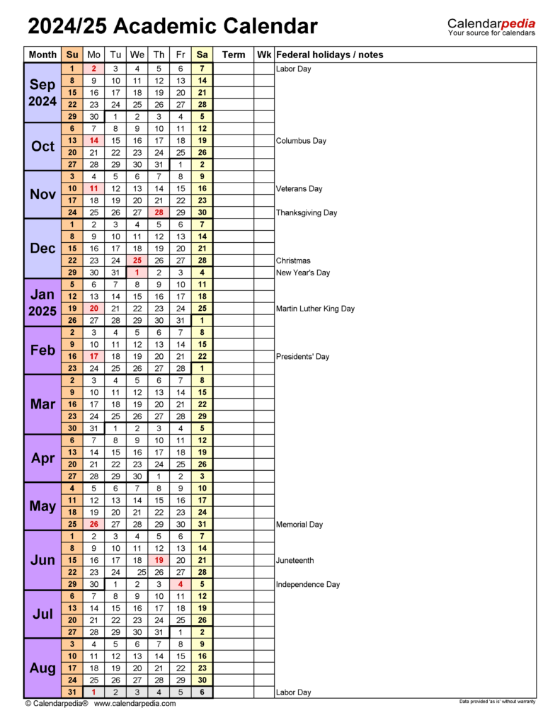 Printable Calendar 2024 School Year New Perfect Most Popular Incredible 