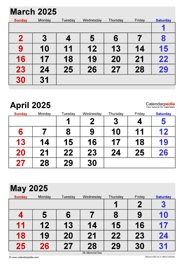 Printable Calendar April 2025 To June 2025 Henka Kyrstin