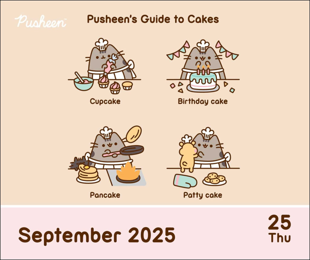 Pusheen 2025 Day to Day Calendar Book Summary Video Official 