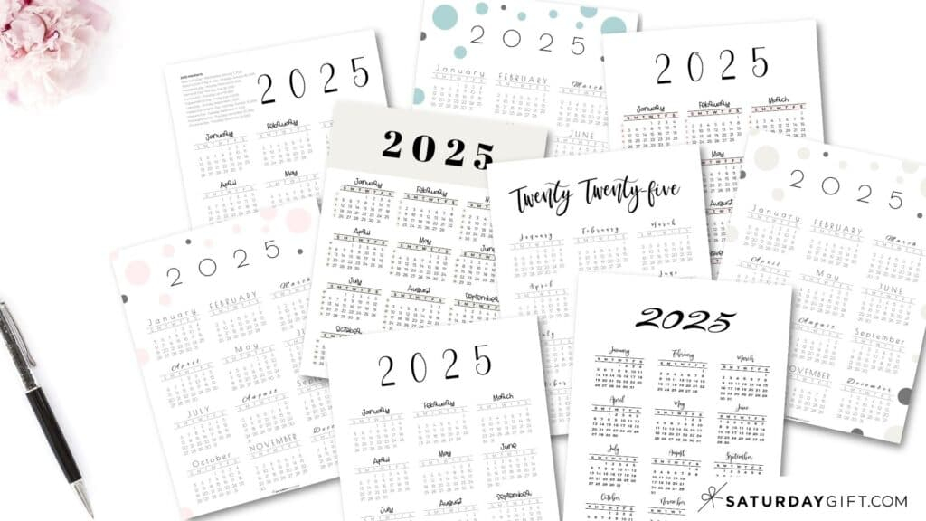 Reuse Old Calendar For 2025 Evie Oralee