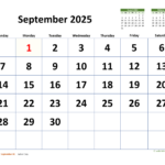 September 2025 Calendar A Comprehensive Overview Editable Calendar