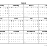 Small 2025 Calendar Template Celle Raphaela