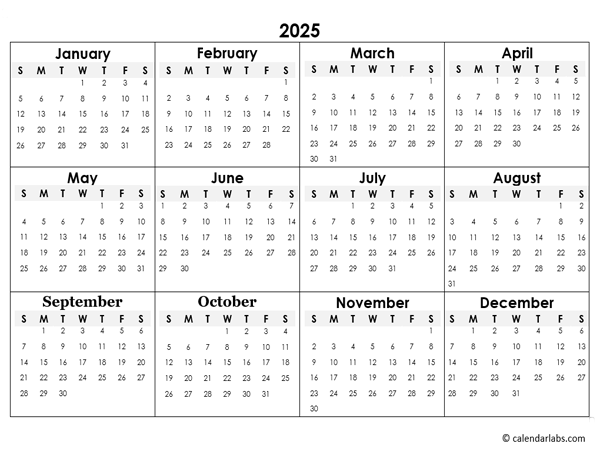 Small 2025 Calendar Template Celle Raphaela