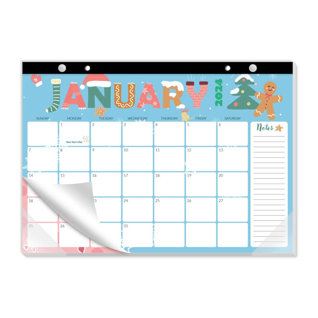 SUNEE 2024 2025 Desk Pad Calendar 17x12 18 Months Jan 2024 June 