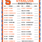 Syracuse University Calendar 2023 2024 Calendar Printables