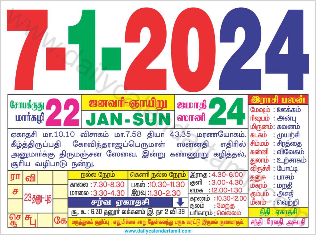 Tamil Daily Calendar For February 2025 Calendar January 2025 Printable