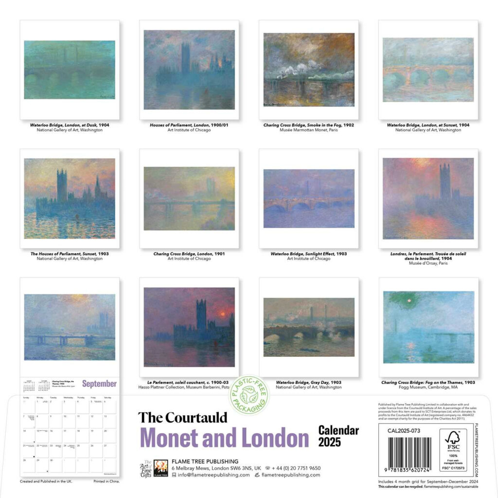 The Courtauld Monet And London Wall Calendar 2025 Art Calendar 