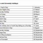 University Of Johannesburg UJ Academic Calendar 2025 Pdf South Africa