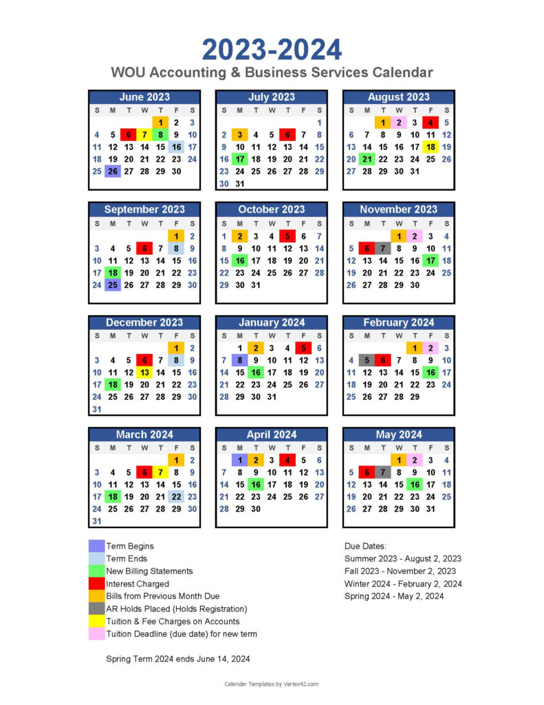 Western Oregon Academic Calendar Lanae Lolita