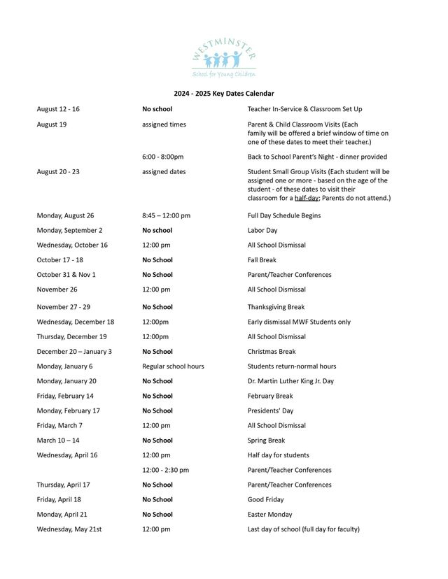 Westminster Schools Calendar 2025 2026 Erina Jacklin