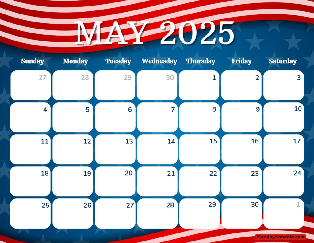 When Is Memorial Day 2025 Calendar Ivonne Zorina