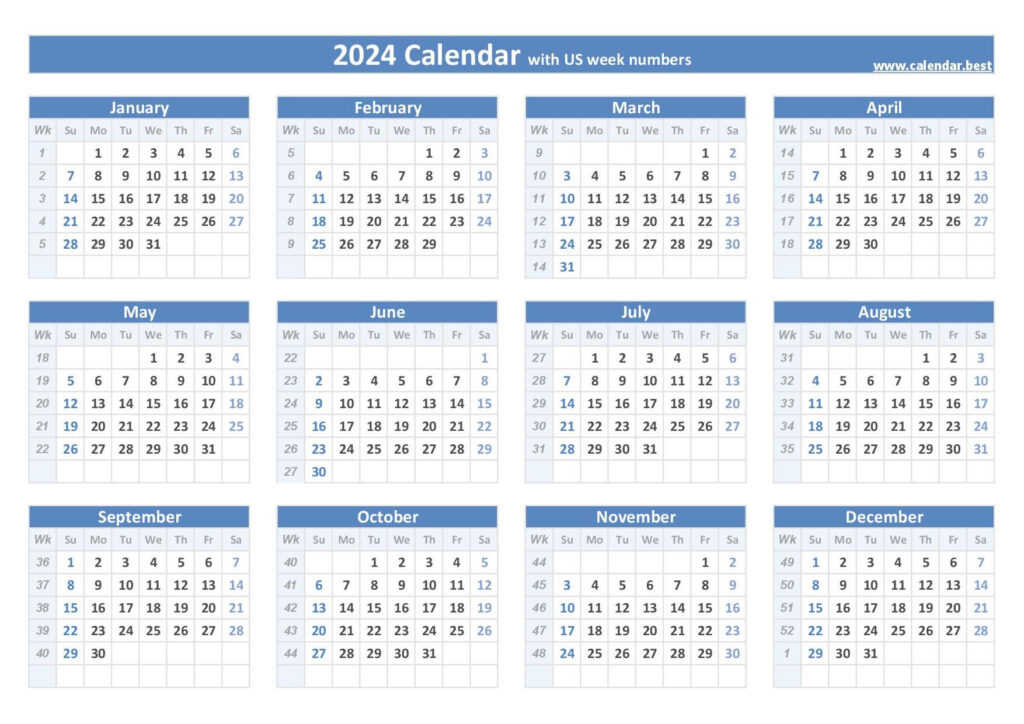 Work Week Calender 2024 Image To U